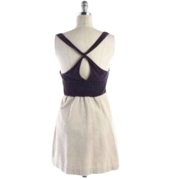 Vintage Y2K Free People Empire Waist Beaded Velvet Peacock A-Line Mini Dress - Picture 5 of 14